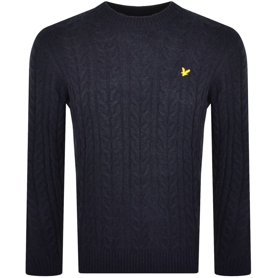 Lyle And Scott Cable Knit Jumper Navy